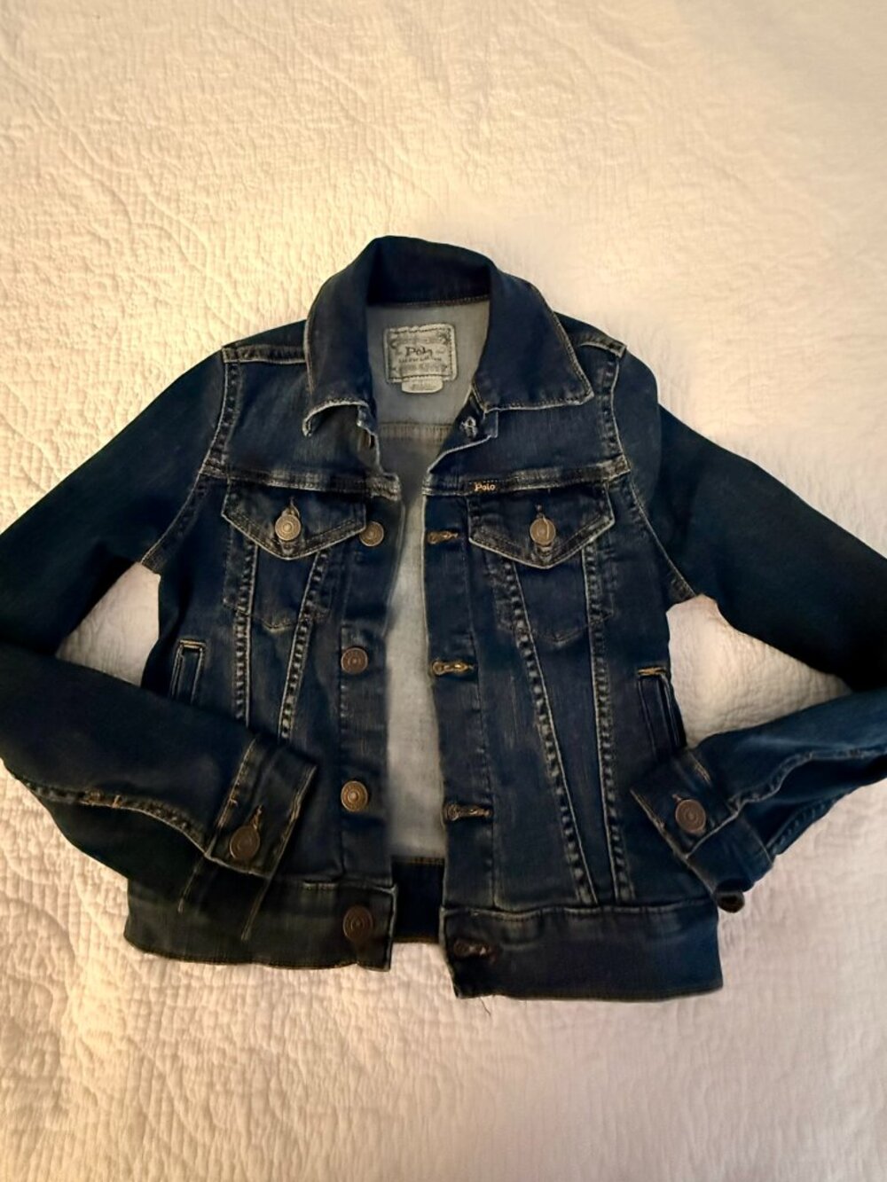 Ralph Lauren Polo girls jean jacket, size 7/8
